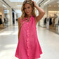 🔥Summer Bestseller🔥Women's Ruffle Trim Button-Front Mini Dress