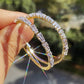 🥳2026 HOT SALE🥳 Women's Sparkling Cubic Zirconia Hoop Earrings