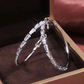 🥳2026 HOT SALE🥳 Women's Sparkling Cubic Zirconia Hoop Earrings