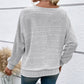 🥳2026 HOT SALE🥳 Solid Round-Neck Striped Top with Long Sleeves