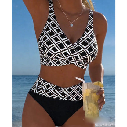👙 50% OFF! 🥳 High-Waist Retro Bikini Set