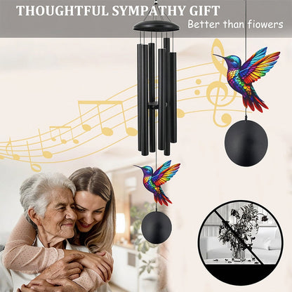 🕊️ VINTAGE METAL MEMORIAL WIND CHIMES — In Loving Memory | Weather-Resistant | Garden Tribute 🌹