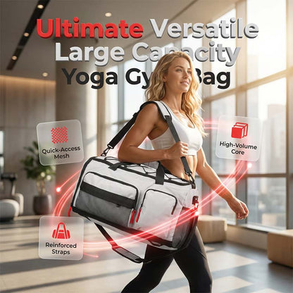 🧵 Lightweight Yet Spacious Fitness Bag — Carry Heavy Gear Without the Heavy Feel