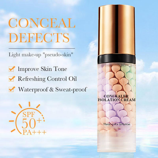 🎨 3-Colour Hydrating Concealer Primer — Correct | Conceal | Brighten — All in One Palette