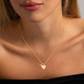 💛 HEART-SHAPED LETTER MICRO PAVE NECKLACE — Personalised Initial | Delicate Chain | Perfect Gift ✨