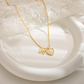 💛 HEART-SHAPED LETTER MICRO PAVE NECKLACE — Personalised Initial | Delicate Chain | Perfect Gift ✨