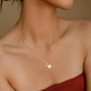 💛 HEART-SHAPED LETTER MICRO PAVE NECKLACE — Personalised Initial | Delicate Chain | Perfect Gift ✨