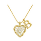 💛 HEART-SHAPED LETTER MICRO PAVE NECKLACE — Personalised Initial | Delicate Chain | Perfect Gift ✨