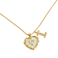 💛 HEART-SHAPED LETTER MICRO PAVE NECKLACE — Personalised Initial | Delicate Chain | Perfect Gift ✨