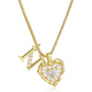 💛 HEART-SHAPED LETTER MICRO PAVE NECKLACE — Personalised Initial | Delicate Chain | Perfect Gift ✨