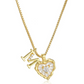 💛 HEART-SHAPED LETTER MICRO PAVE NECKLACE — Personalised Initial | Delicate Chain | Perfect Gift ✨