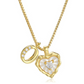 💛 HEART-SHAPED LETTER MICRO PAVE NECKLACE — Personalised Initial | Delicate Chain | Perfect Gift ✨