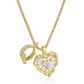 💛 HEART-SHAPED LETTER MICRO PAVE NECKLACE — Personalised Initial | Delicate Chain | Perfect Gift ✨