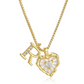 💛 HEART-SHAPED LETTER MICRO PAVE NECKLACE — Personalised Initial | Delicate Chain | Perfect Gift ✨