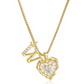 💛 HEART-SHAPED LETTER MICRO PAVE NECKLACE — Personalised Initial | Delicate Chain | Perfect Gift ✨