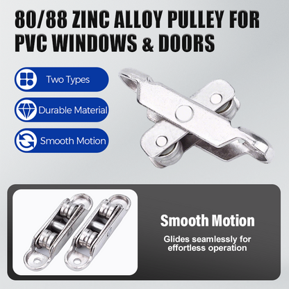 🔥Buy 1 Get 1 Free🔥80/88 Zinc Alloy Pulley for PVC Windows & Doors