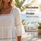 👚 ELEGANT SQUARE NECK SUMMER BLOUSE — Lightweight | Versatile | Holiday-Ready Style 🌸