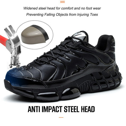 🧥 Leather Steel-Cap Work Boots — Water-Resistant | Durable | Professional