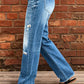 🌟 Artfully Distressed Flare Denim | Worn-In Look, Brand-New Fit