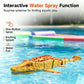 💦 Water Spray RC Dinosaur Boat — Mosasaurus Design | Night Lights | Great for Bath & Pool