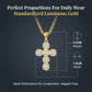 🔥Buy 1 Get 1 Free🔥🕊️ Elegant Cross Necklace with Copper & Zircon | A Timeless Symbol of Faith and Grace