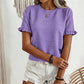 🌸 Women's Flutter Sleeve Blouse | V-Neck | Breathable Cotton | Summer Staple