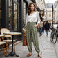 🧘 Everyday Comfort Lantern Trousers — Smocked Waist, Relaxed Fit, Endless Style