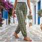 🧘 Everyday Comfort Lantern Trousers — Smocked Waist, Relaxed Fit, Endless Style