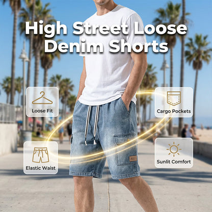 🏖️ Versatile Loose Denim Shorts — Perfect for Holidays, City Strolls & Summer Days