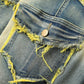 👖 Men's Deconstructed Frayed Flare Jeans — Raw Seams, Relaxed Fit, Streetwear Edge
