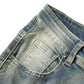 👖 Men's Deconstructed Frayed Flare Jeans — Raw Seams, Relaxed Fit, Streetwear Edge