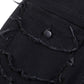 👖 Men's Deconstructed Frayed Flare Jeans — Raw Seams, Relaxed Fit, Streetwear Edge