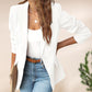👗 Elegant Solid Color Lapel Jacket — Soft-Touch Fabric, Versatile Style for Work & Weekend