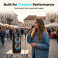 🔌 Versatile Speaker System with Mic Input — Karaoke, Music & Voice Amplification in One