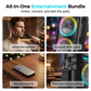🔌 Versatile Speaker System with Mic Input — Karaoke, Music & Voice Amplification in One