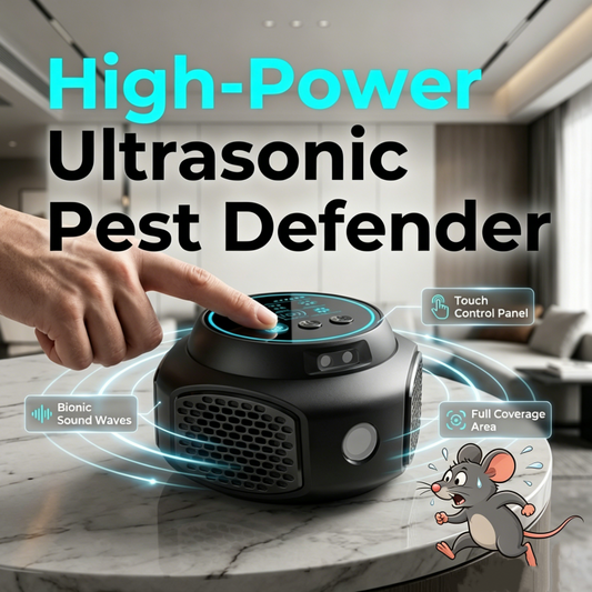 🔇 20W High-Power Ultrasonic Pest Repeller — Chemical-Free, Effective Against Mice, Rats, Spiders & Cockroaches