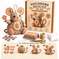 🧵 Handcrafted Vintage Mouse Plush Sewing Kit — Nostalgic 3D Felt Craft | Makes a Heirloom Keepsake