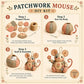 🧵 Handcrafted Vintage Mouse Plush Sewing Kit — Nostalgic 3D Felt Craft | Makes a Heirloom Keepsake