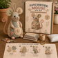 🧵 Handcrafted Vintage Mouse Plush Sewing Kit — Nostalgic 3D Felt Craft | Makes a Heirloom Keepsake