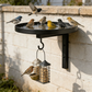 🕊️ Wall-Mounted Cast Iron Bird Bath — Frost-Proof, Weather-Resistant & Rustic Garden Decor
