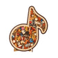 🎼 Musical Note Wooden Jigsaw Puzzle — Unique Design, Perfect Gift for Music Enthusiasts
