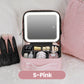 💄 PORTABLE MAKEUP BAG WITH LED MIRROR — 3 Dimmable Light Settings | Adjustable Dividers | USB Rechargeable ✨