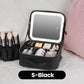 💄 PORTABLE MAKEUP BAG WITH LED MIRROR — 3 Dimmable Light Settings | Adjustable Dividers | USB Rechargeable ✨