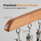 🏆 Premium Quality Wooden Clip Hanger — Strong Load-Bearing, Anti-Rust Metal Clips