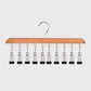 🏆 Premium Quality Wooden Clip Hanger — Strong Load-Bearing, Anti-Rust Metal Clips