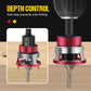 🏠 DIY & Professional Woodworking Countersink Set — 4 Sizes with Depth Control Collar