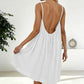 💃 Slim Fit Backless Spaghetti Strap Mini Dress — Sheath Silhouette, Medium Stretch, Ideal for Night Out