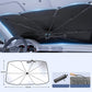 🌂 BENDABLE WINDSHIELD SUNSHADE UMBRELLA — 360° Adjustable Handle | UV & Heat Block | Compact Storage 🛡️