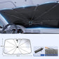 🌂 BENDABLE WINDSHIELD SUNSHADE UMBRELLA — 360° Adjustable Handle | UV & Heat Block | Compact Storage 🛡️