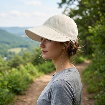 🌊 Cool & Breathable Summer Hat with Ponytail Hole — Moisture-Wicking Sweatband, Packable Design